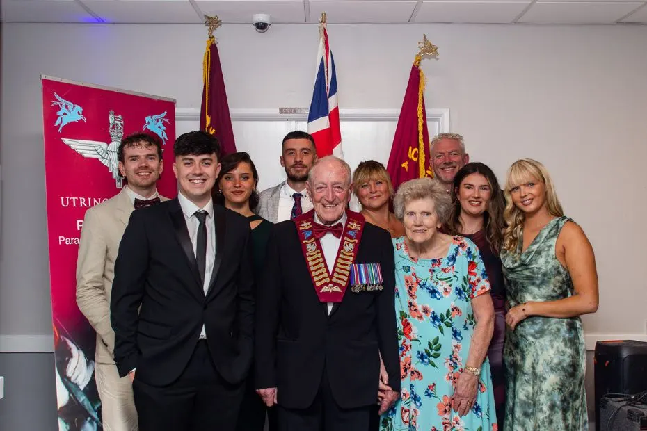 Manchester events photographer. The Rochdale Parachute Regiment Association dinner guests